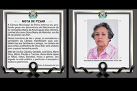 Nota de pesar pelo falecimento da ex-vereadora Maria do Marinho
