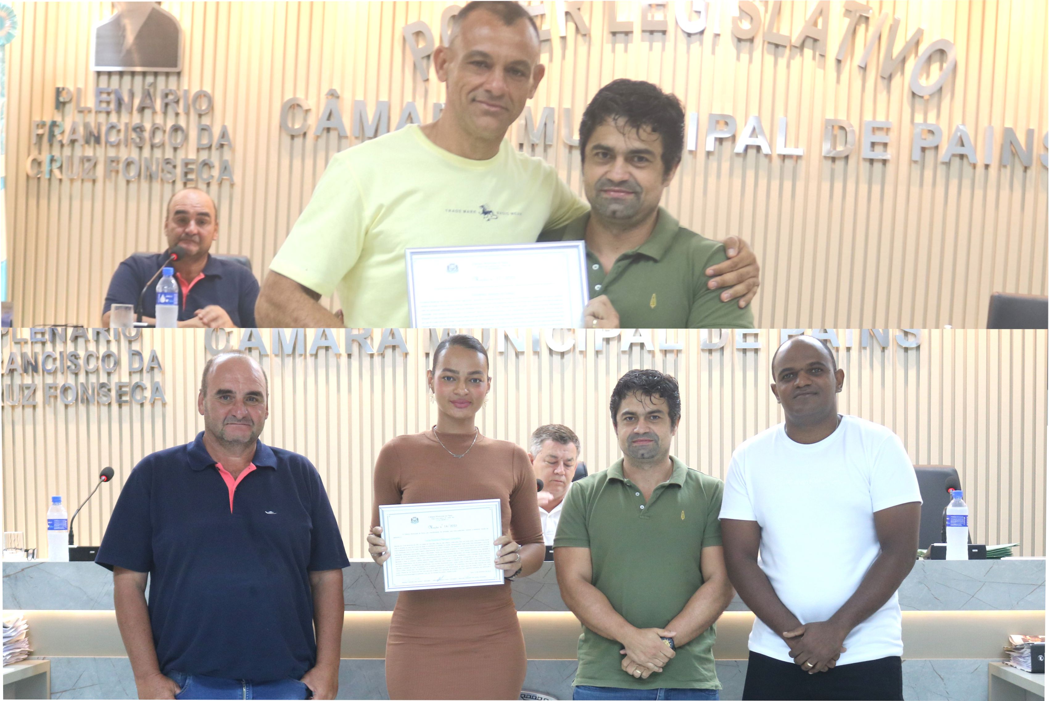 Câmara homenageia cidadãos em sessão ordinária